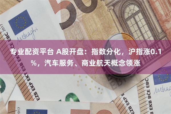 专业配资平台 A股开盘：指数分化，沪指涨0.1%，汽车服务、商业航天概念领涨