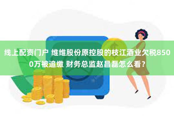 线上配资门户 维维股份原控股的枝江酒业欠税8500万被追缴 财务总监赵昌磊怎么看？