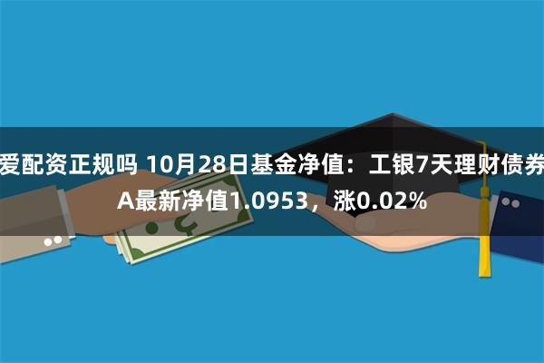 爱配资正规吗 10月28日基金净值：工银7天理财债券A最新净值1.0953，涨0.02%